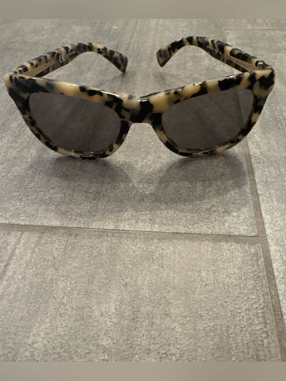 J. Crew Tortoiseshell Cat-Eye Sunglasses - Black & Cream